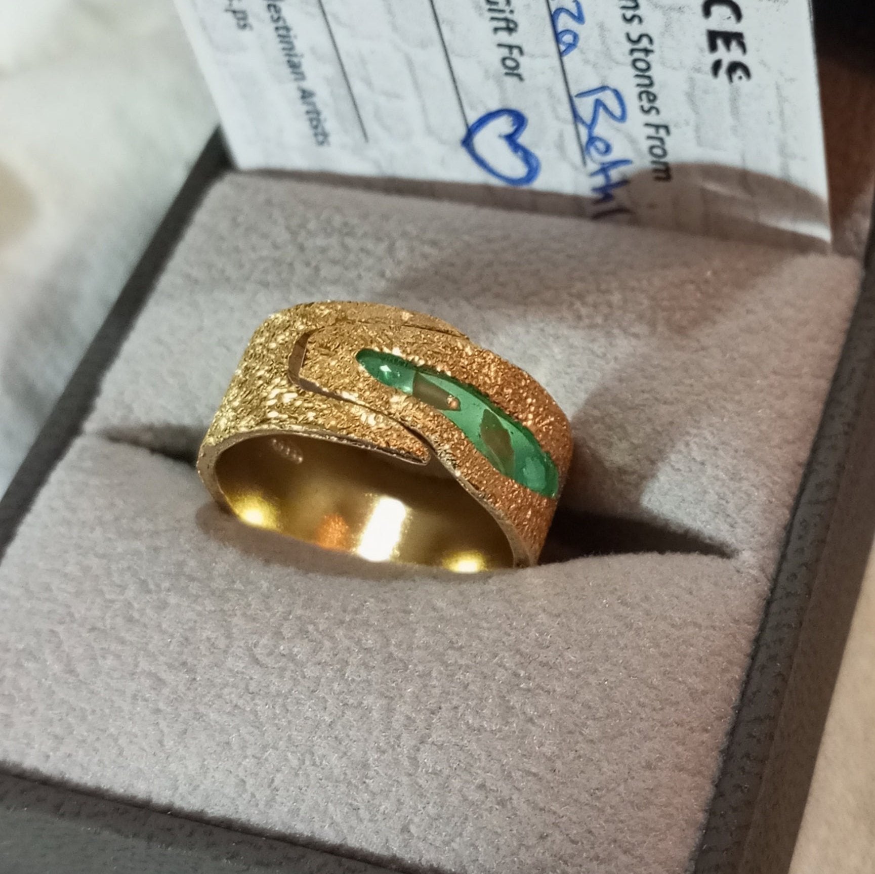 Palestine map ring. Great with a kuffiyeh. Handmade and fair trade. Silver