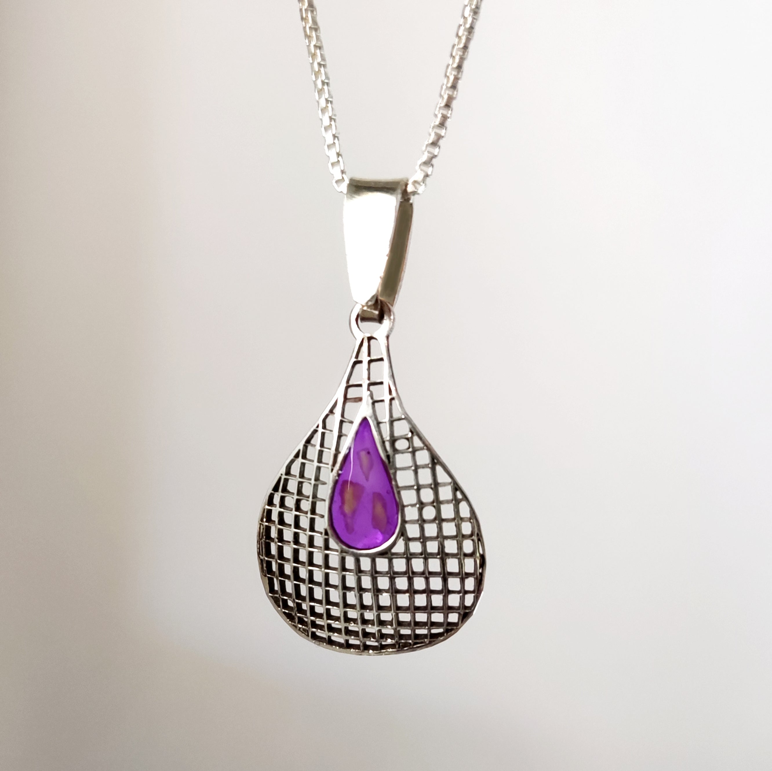 The almonds necklace. silver. Handmade