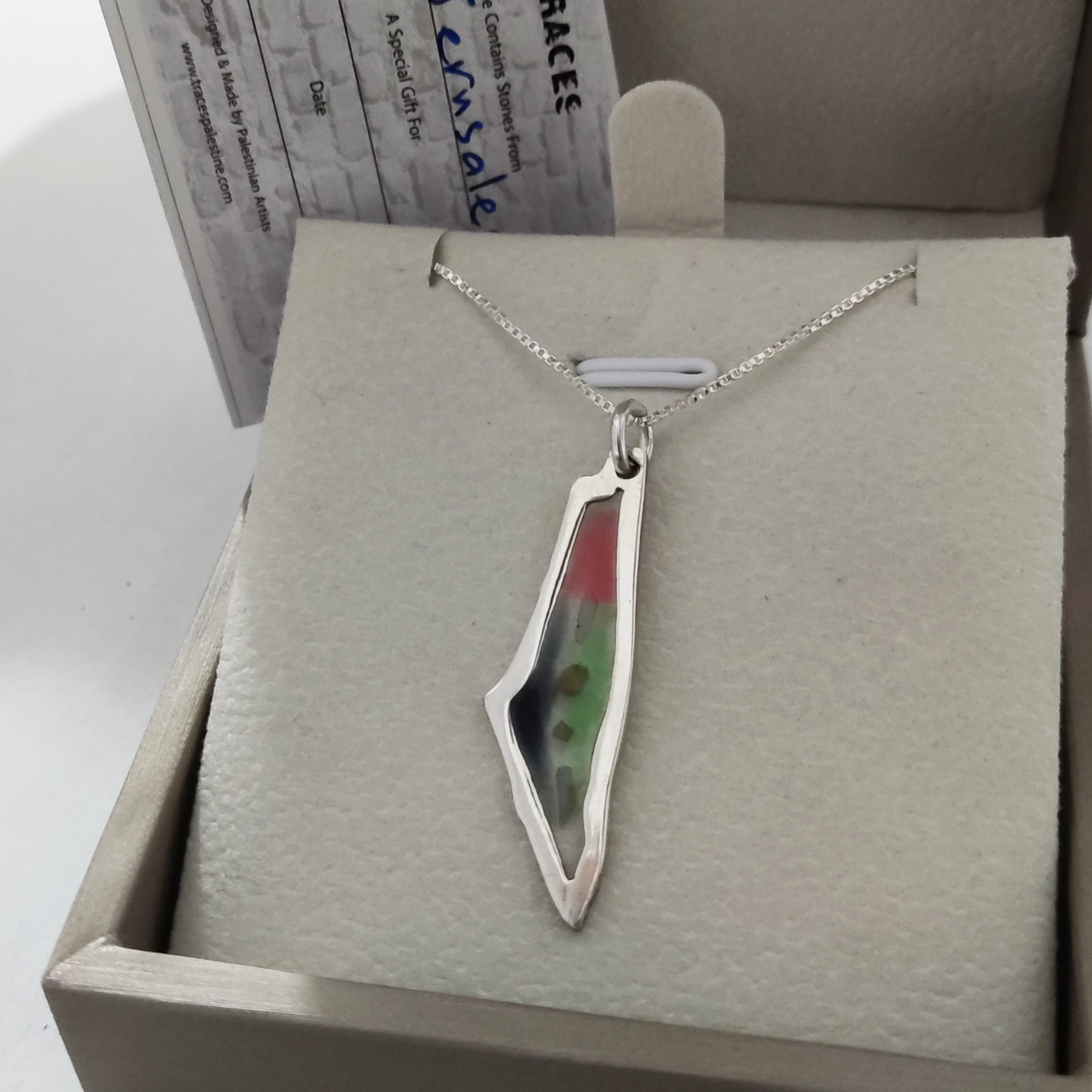 The Map Necklace. Shape 2