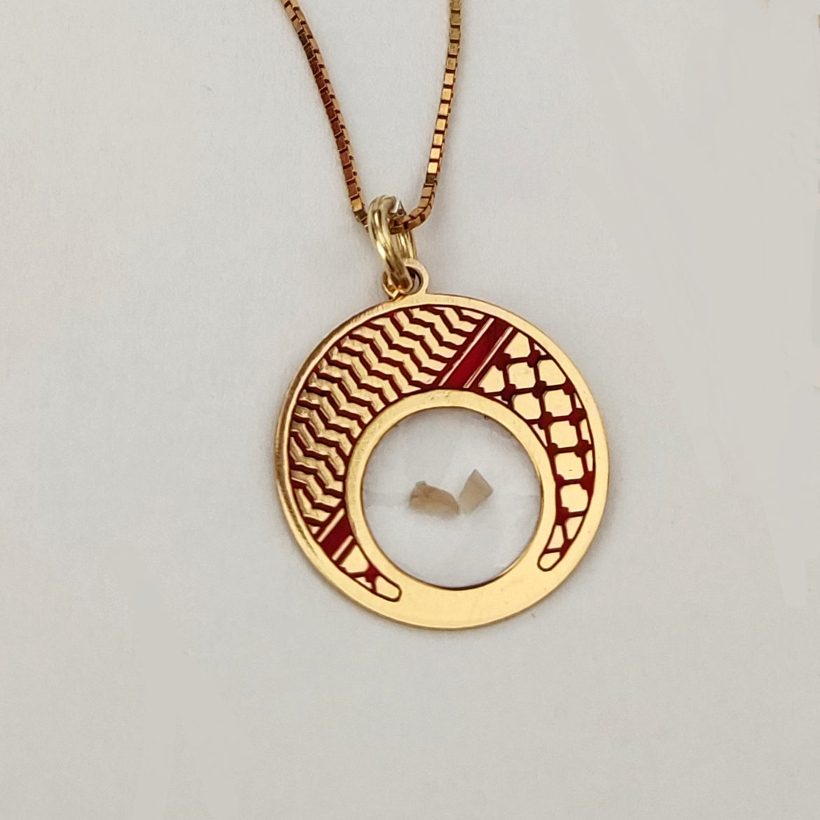 Kufiyyeh Necklace, Red (Single)