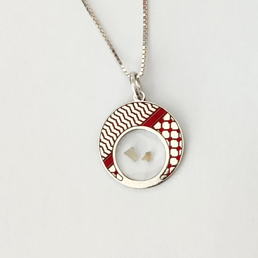 Kufiyyeh Necklace, Red (Single)