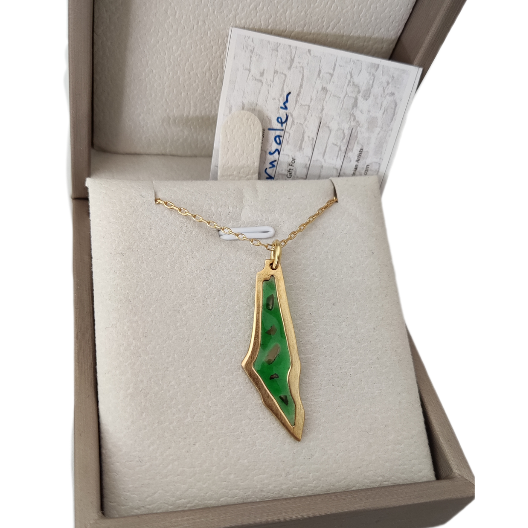 The Map Necklace. Shape 2