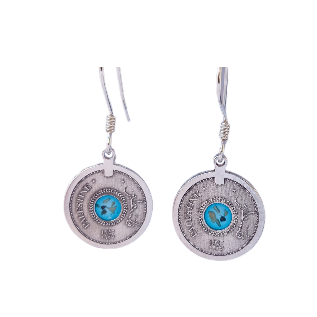 Palestine Coin Earrings