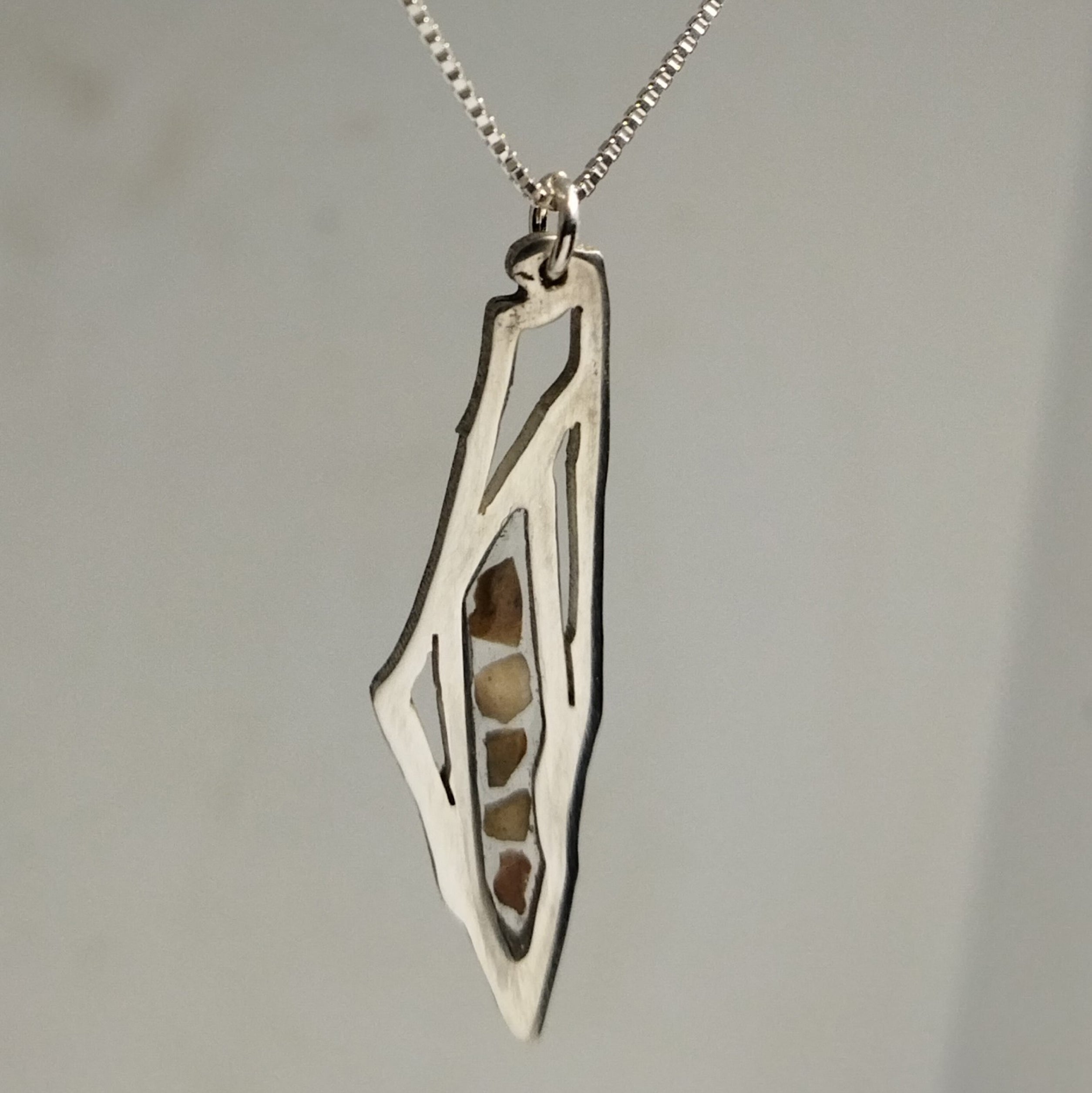 Palestine Map Necklace