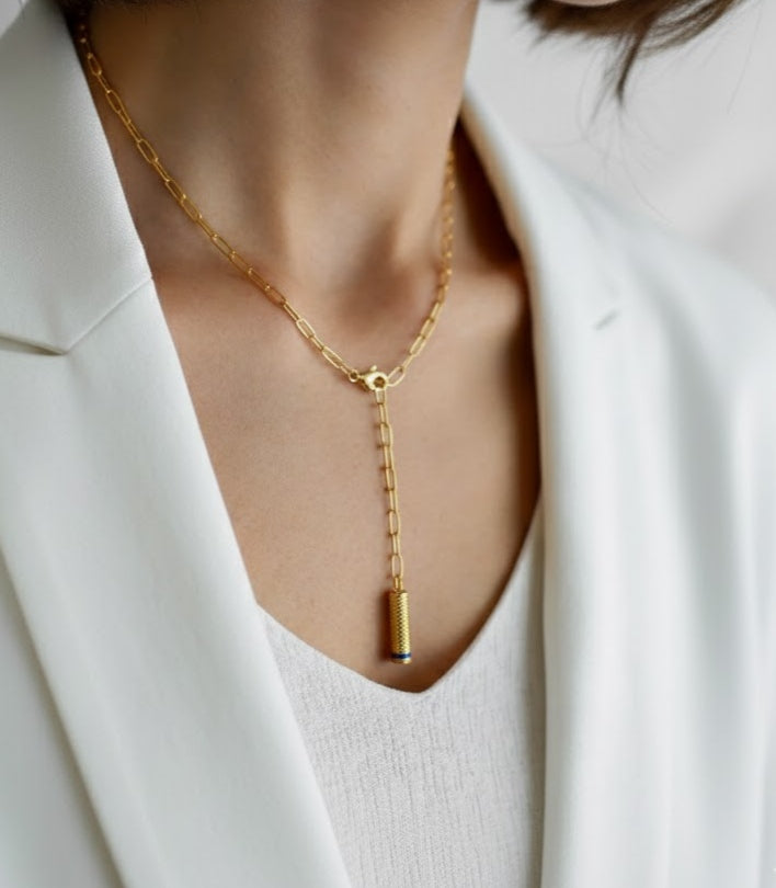 Mini Round Kufiyyeh with a Clip Chain