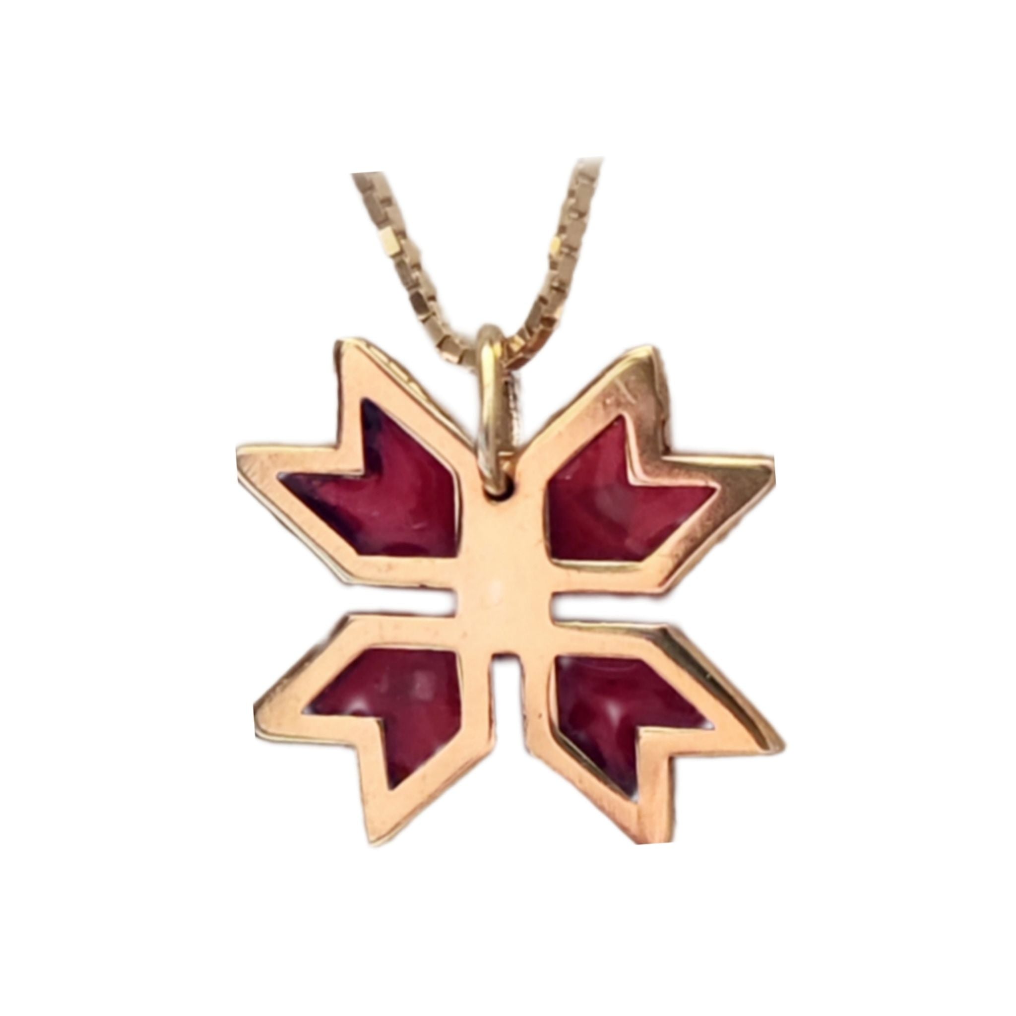 Silver Canaan Star Necklace inspired by the ancient Canaanite star, handmade in Ramallah