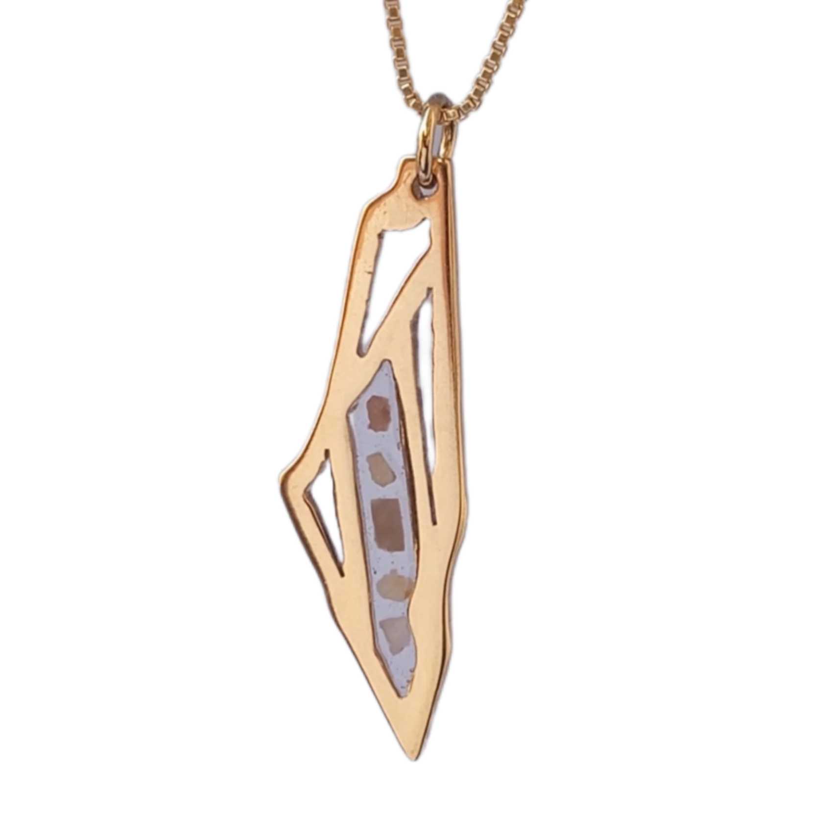 Palestine Map Necklace