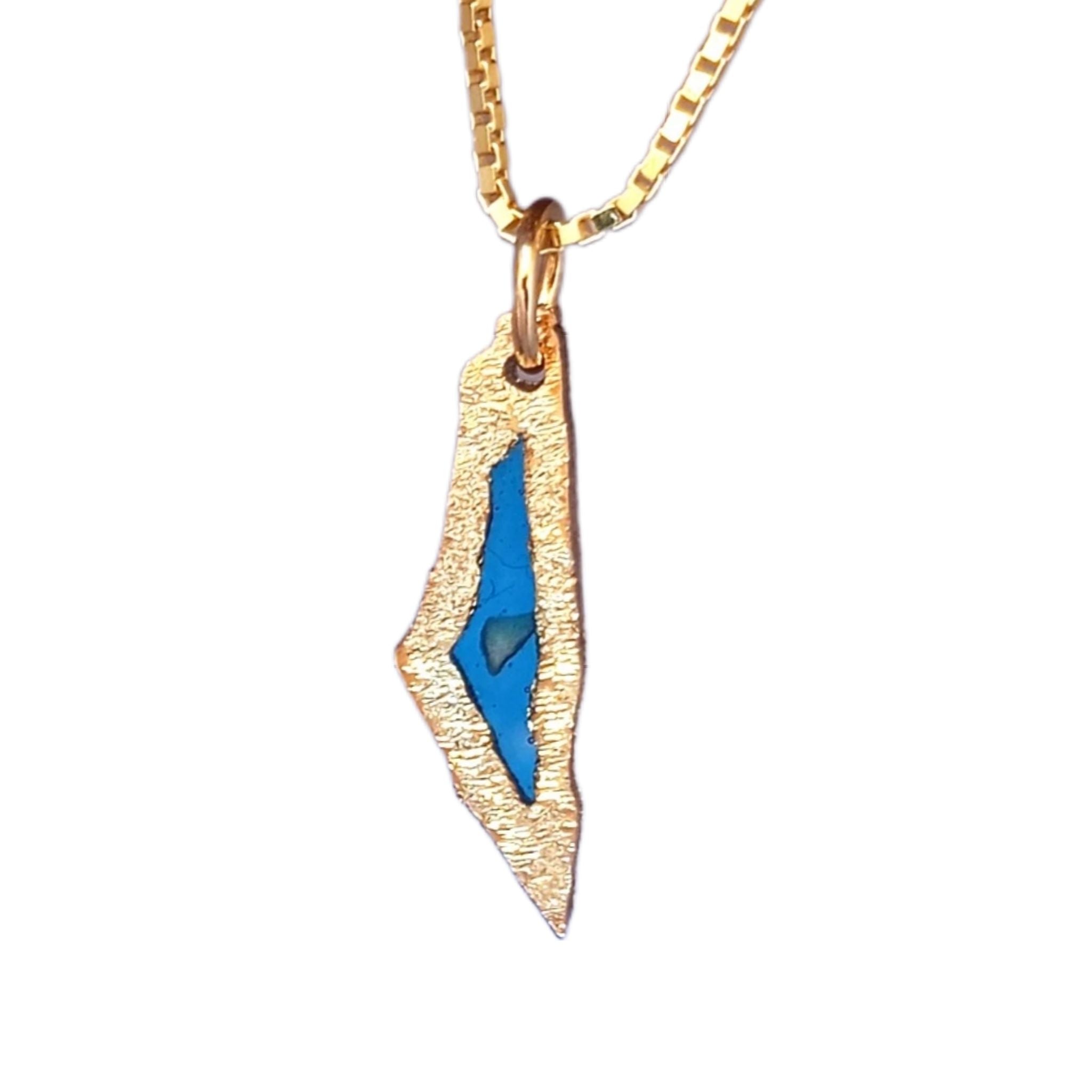 Palestine Mini Map Necklace