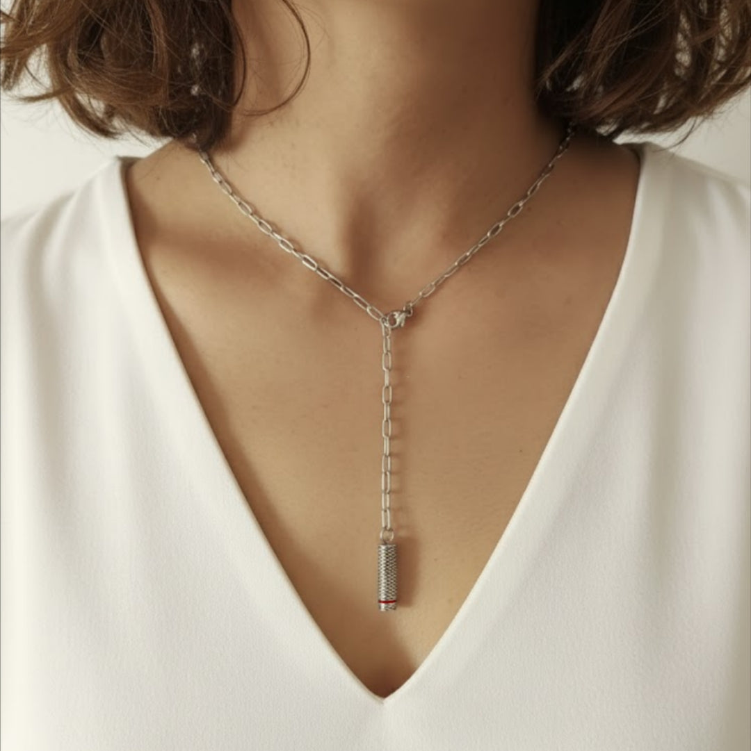 Mini Round Kufiyyeh with a Clip Chain