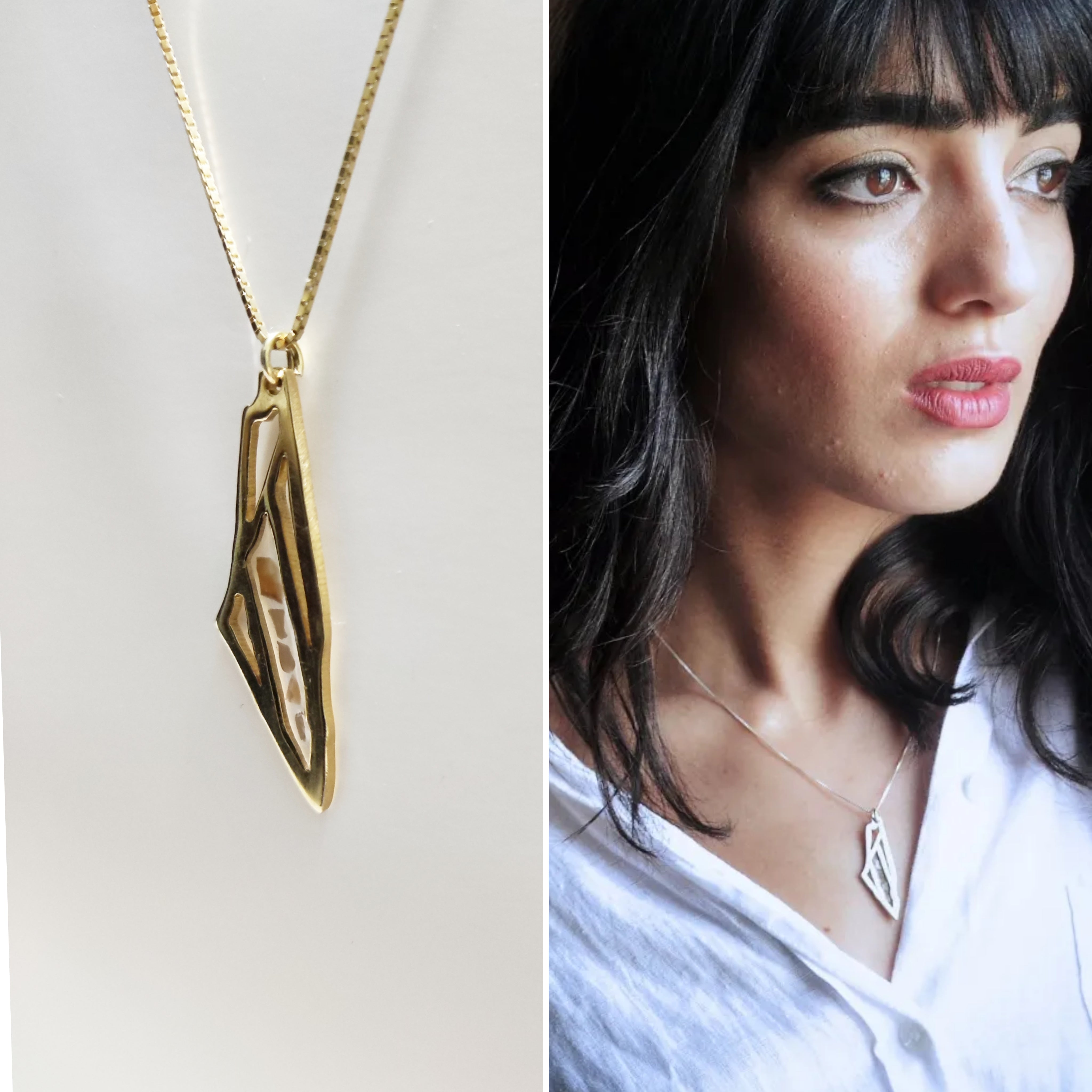 Palestine Map Necklace