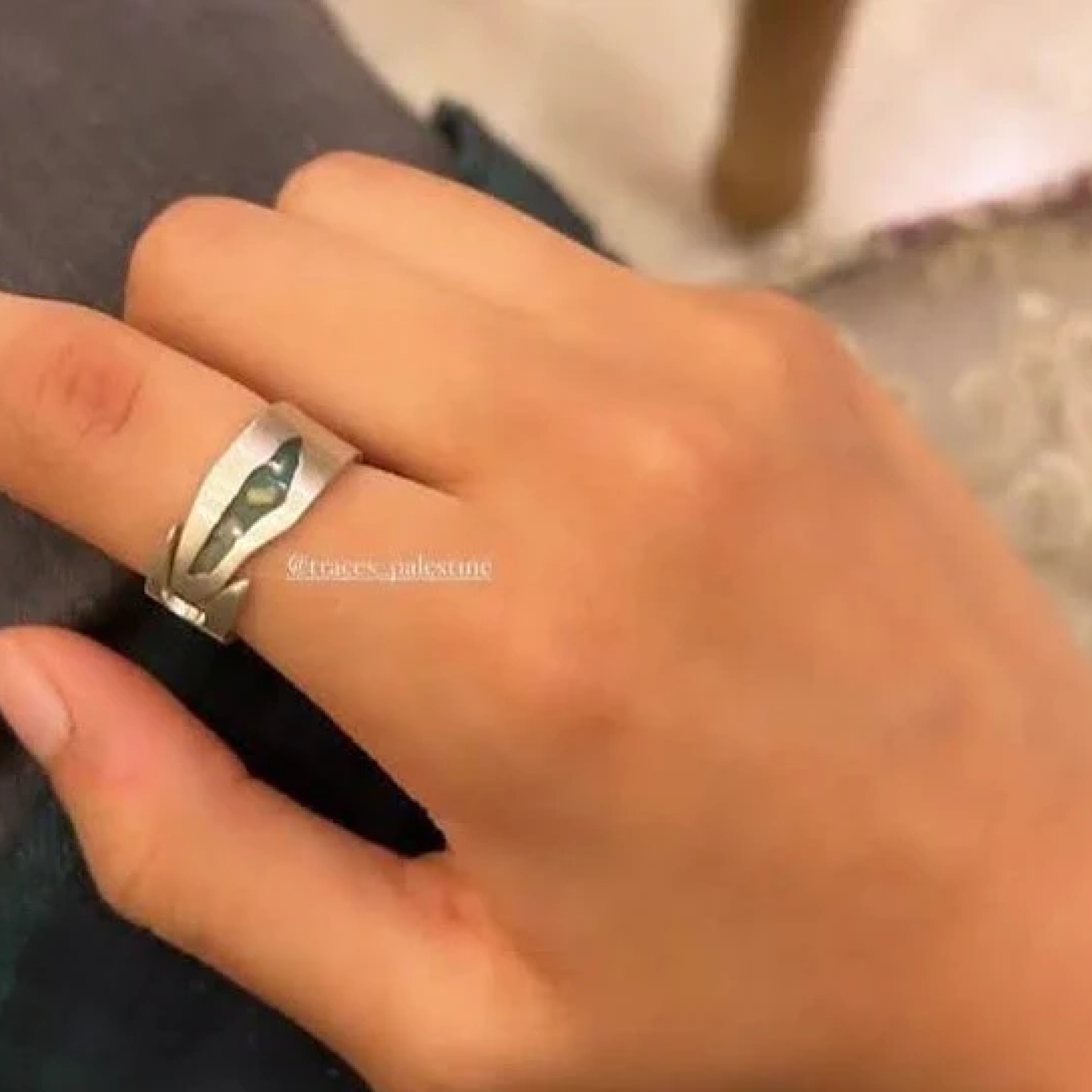 Palestine Map Ring