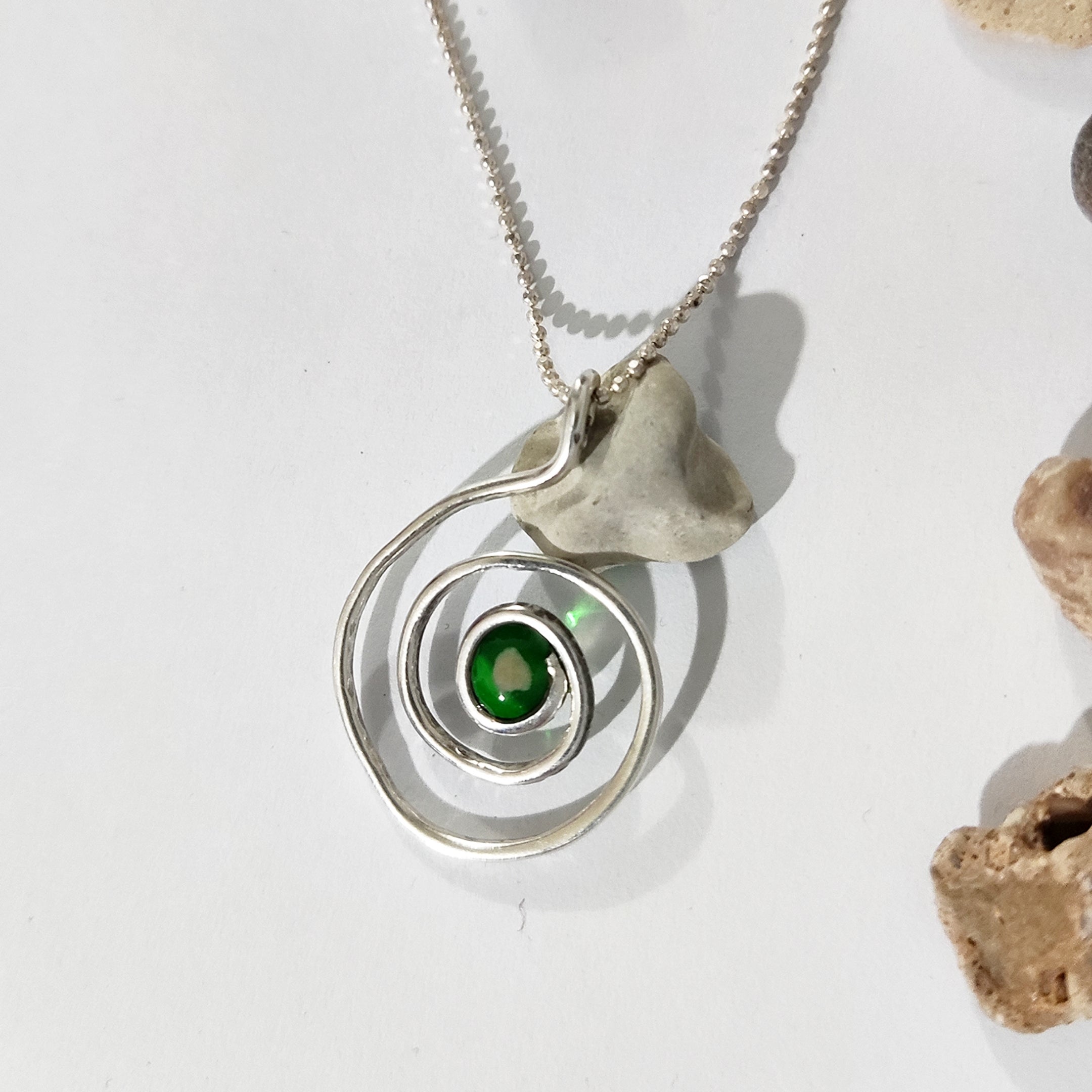 Handmade sterling silver. Solidarity necklace handmade in Palestine. Palestinian jewelry Brand 